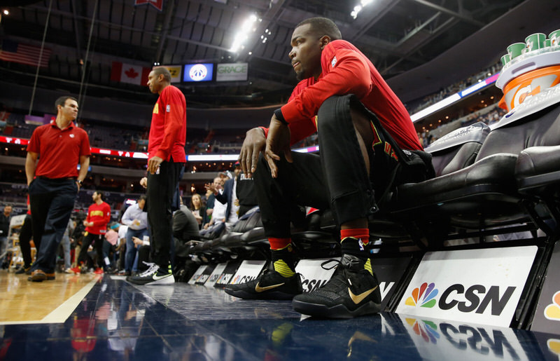 Paul Millsap in the Nike Kobe 11 "Fade to Black"