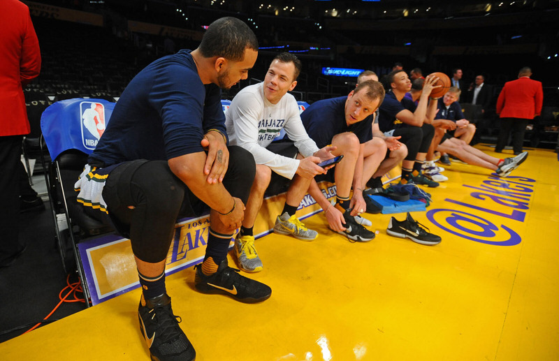 Trey Lyles in the "Fade to Black" Nike Kobe 11