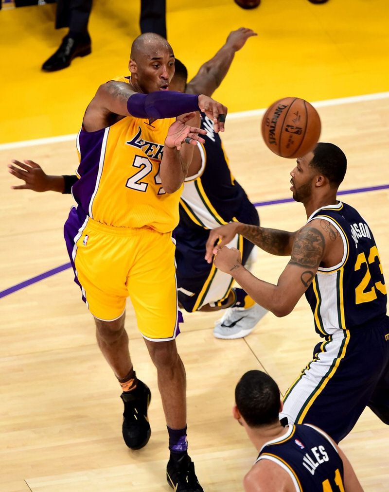 Kobe Bryant in the Nike Kobe 11 "Fade to Black"