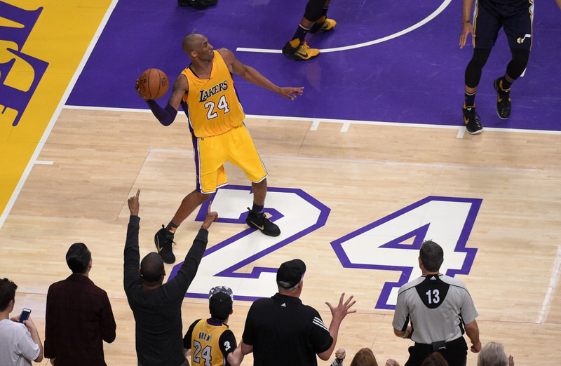 Kobe Bryant in the Nike Kobe 11 "Fade to Black"