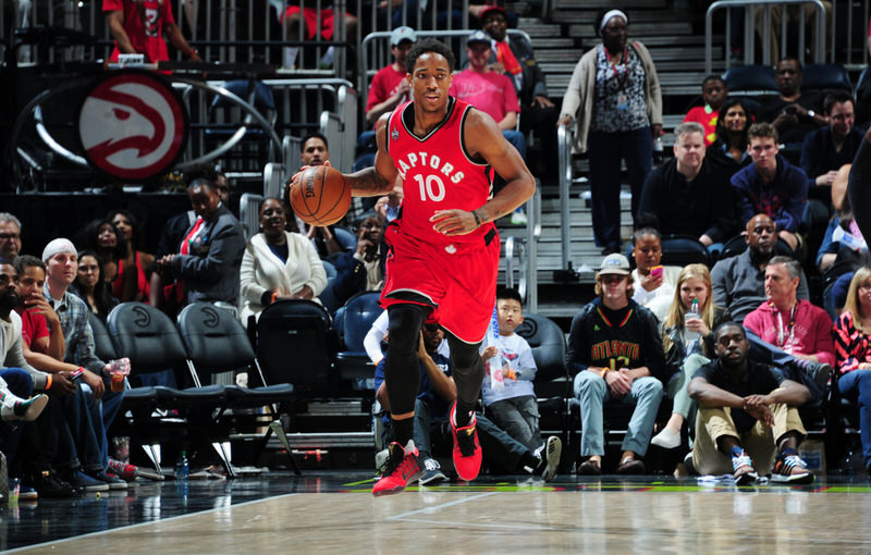 DeMar DeRozan in the Nike Kobe 11 "Achilles Heel"