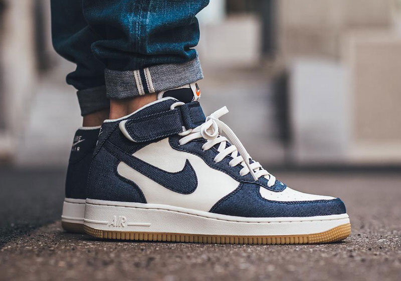 Nike Air Force 1 Mid Denim Gum