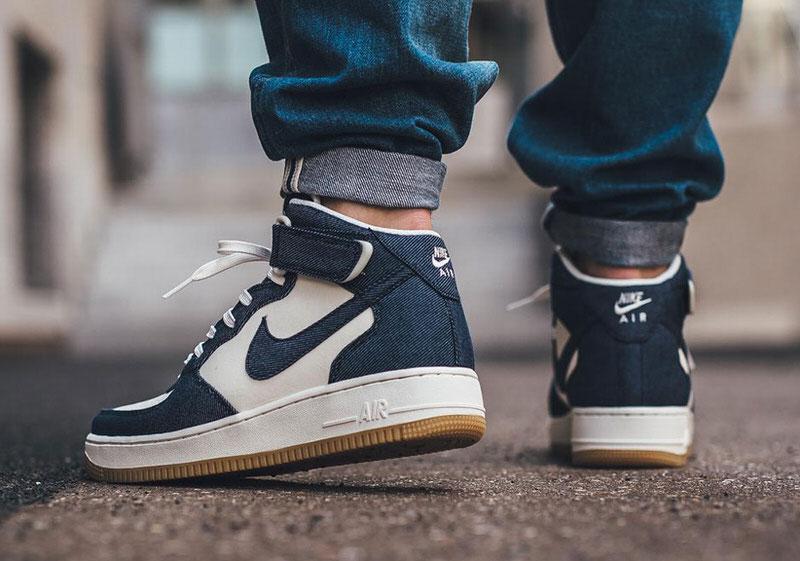 Nike Air Force 1 Mid Denim Gum