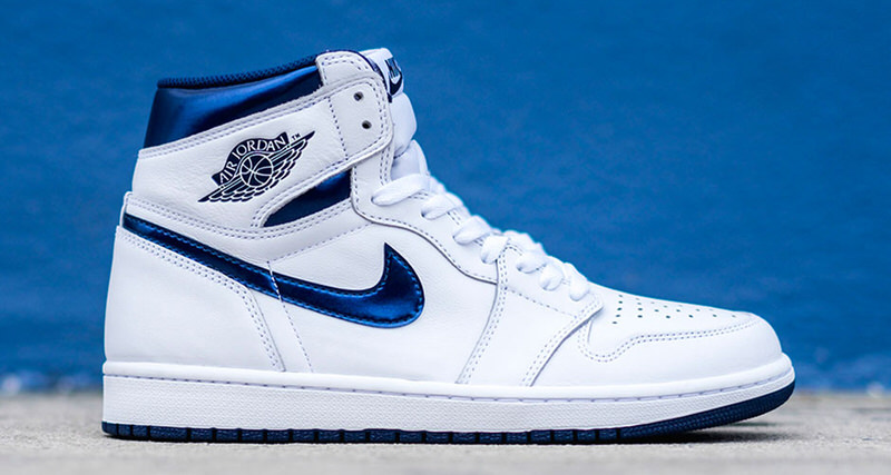 Air Jordan 1 High Metallic Navy