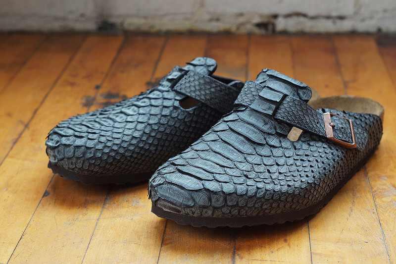 Charcoal Python Birkesnstock Boston 4