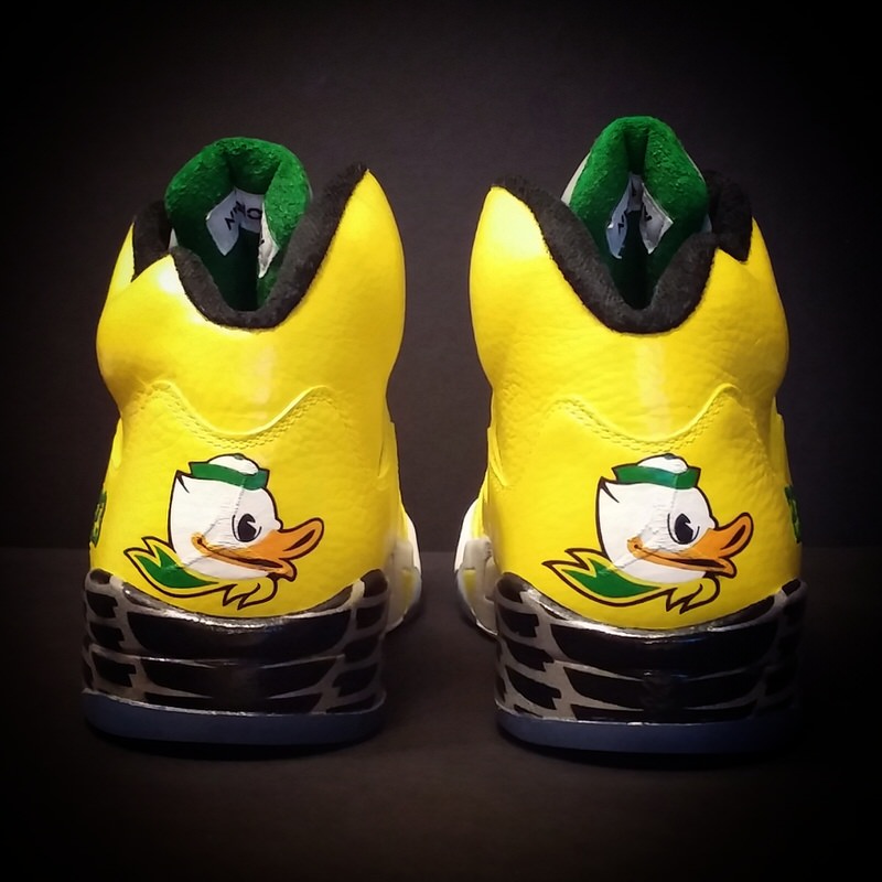 Air Jordan 5 "Oregon" Custom by SoleOnCanvas