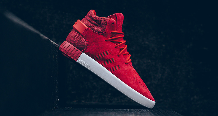 adidas Tubular Invader Red Vintage White