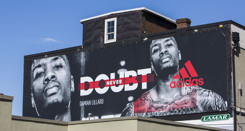 Damian Lillard & adidas Have New Billboards Up in Portland