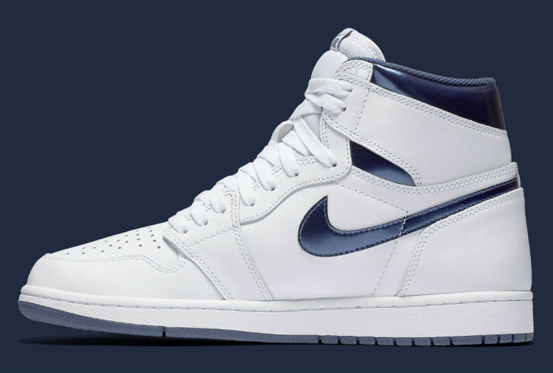 Air Jordan 1 High Metallic Navy