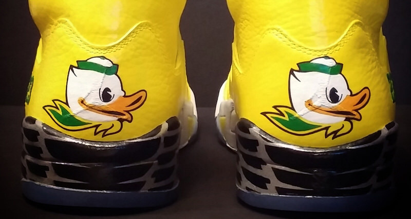 Air Jordan 5 "Oregon" Custom by SoleOnCanvas