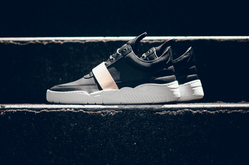 Filling Pieces Low Top Leather Strap "Black"