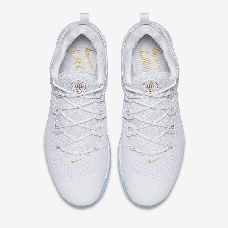 Nike Huarache 4 Turf White Metallic Gold