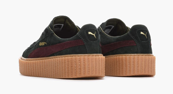 Rihanna x PUMA Suede Creeper Green/Bordeaux