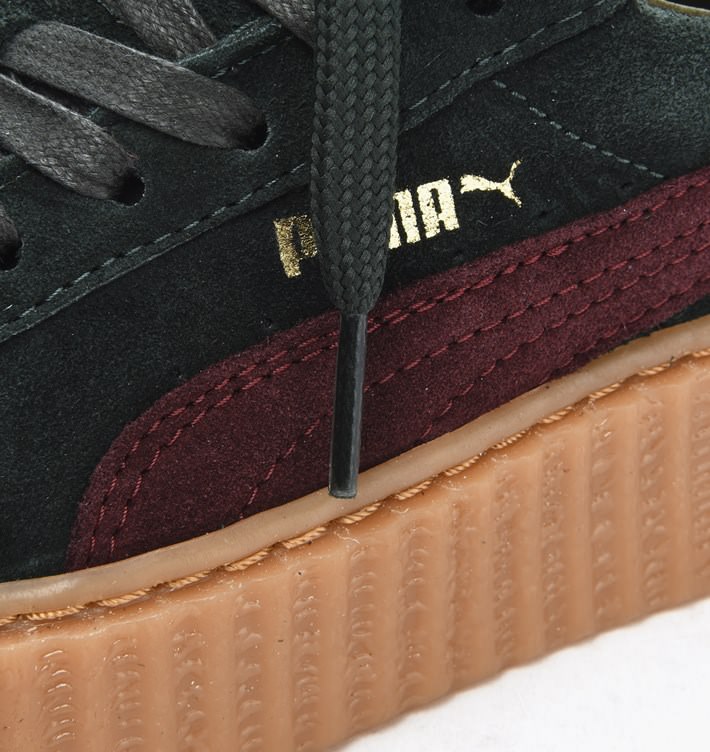 Rihanna x PUMA Suede Creeper Green/Bordeaux