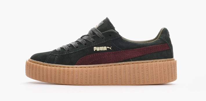 Rihanna x PUMA Suede Creeper Green/Bordeaux