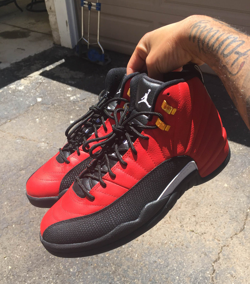 Air Jordan 12 "Reverse Flu Game" Custom by Malcolm Garret & Elite Touch Ups