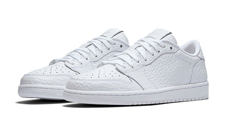 Air Jordan 1 Low No Swoosh Triple White