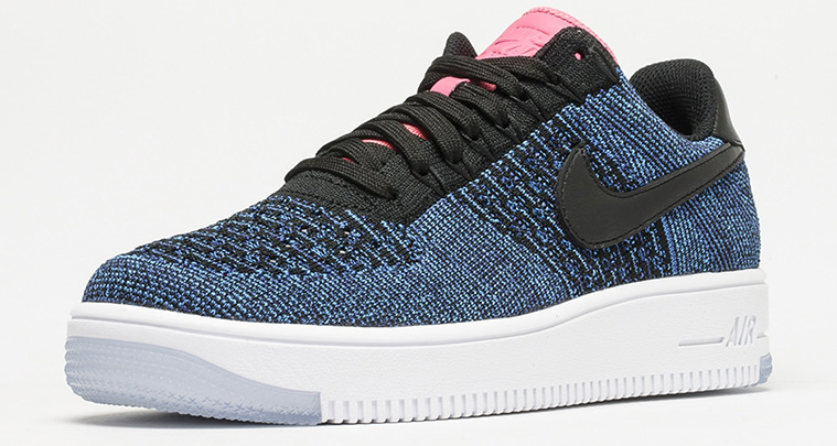 Nike Air Force 1 Flyknit Low Deep Royal Blue/Digital Pink