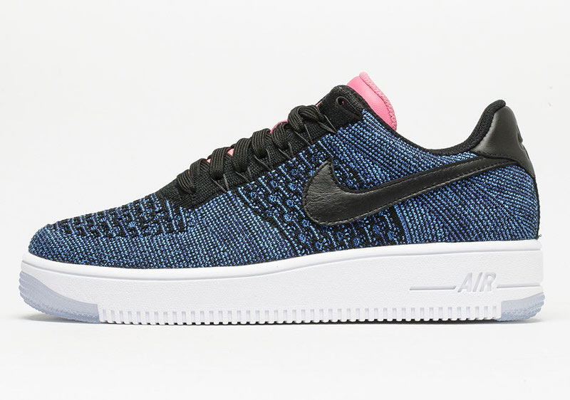 Nike Air Force 1 Flyknit Low Deep Royal Blue/Digital Pink