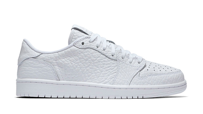 Air Jordan 1 Low No Swoosh Triple White