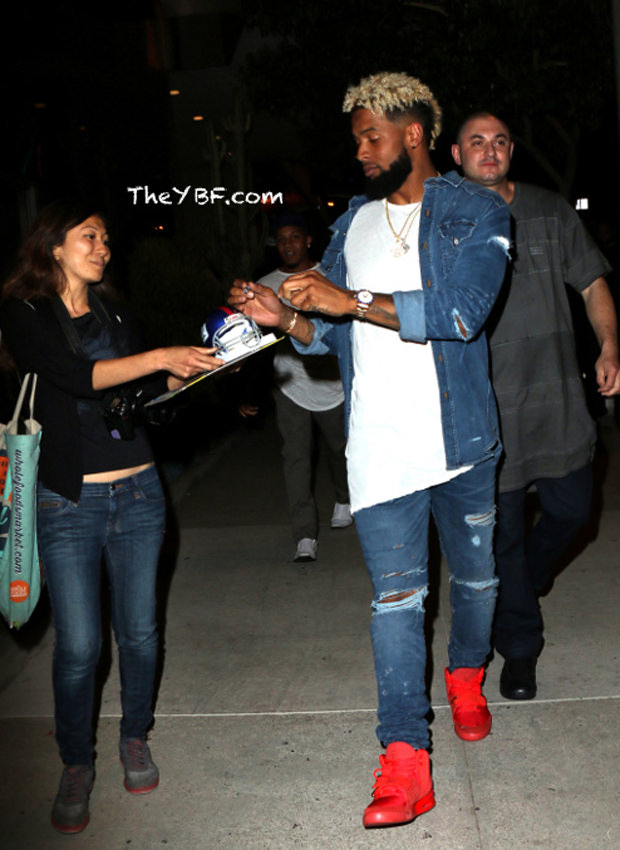 Odell Beckham Jr. in the Nike Air Yeezy 2 "Red October"