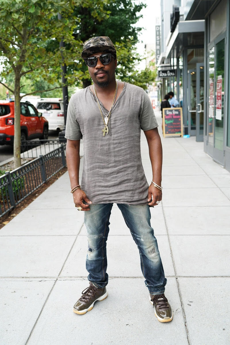 Anthony Hamilton in his unreleased Air Jordan 11 PE