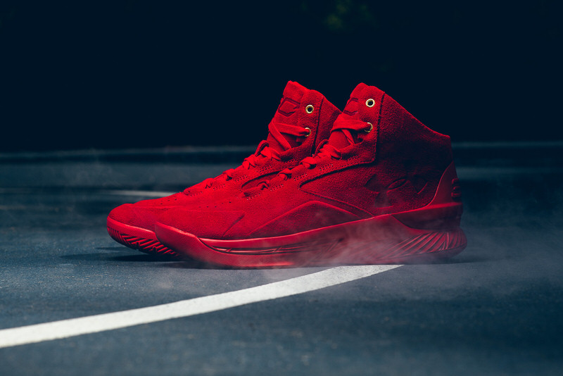 Under Armour Curry Lux Red Suede