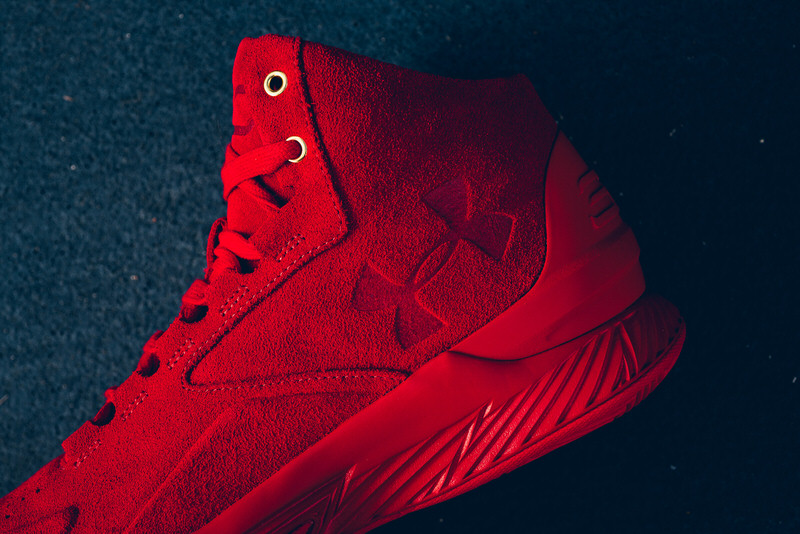 Under Armour Curry Lux Red Suede