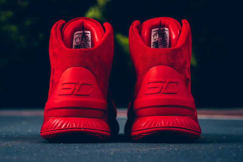 Under Armour Curry Lux Red Suede