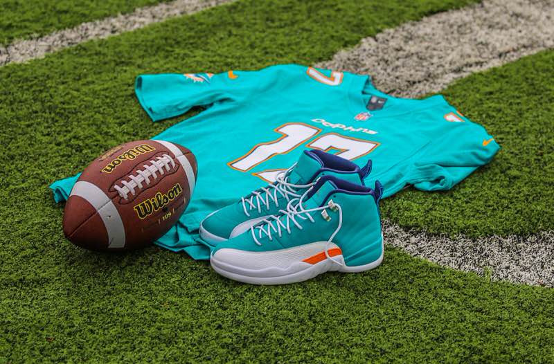 Air Jordan 12 "Miami Dolphins" Custom by Malcom Garret & Elite Touch Ups