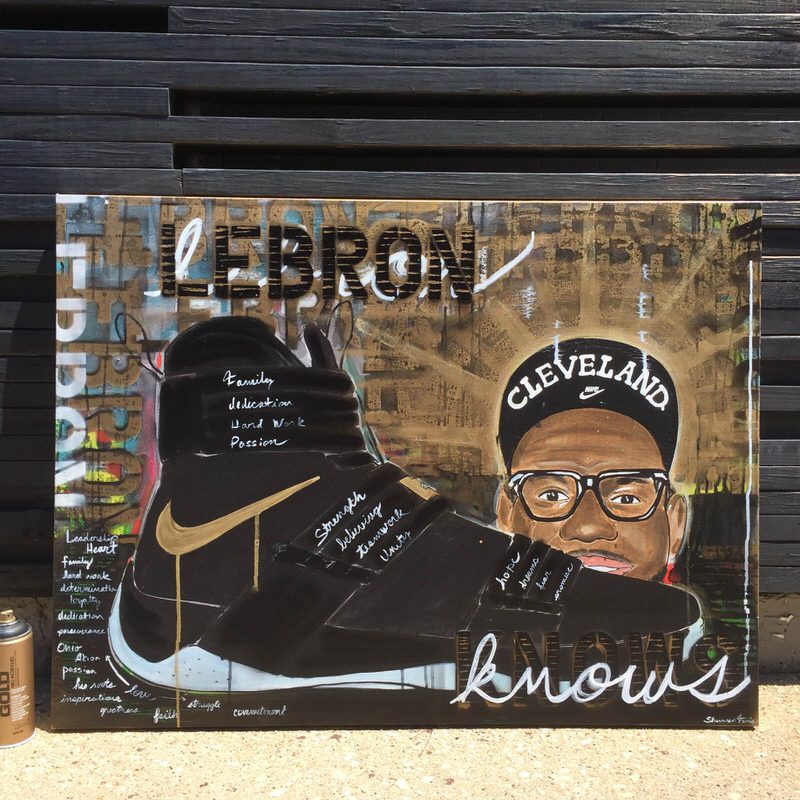 LeBron Knows Painting by Shannon Favia