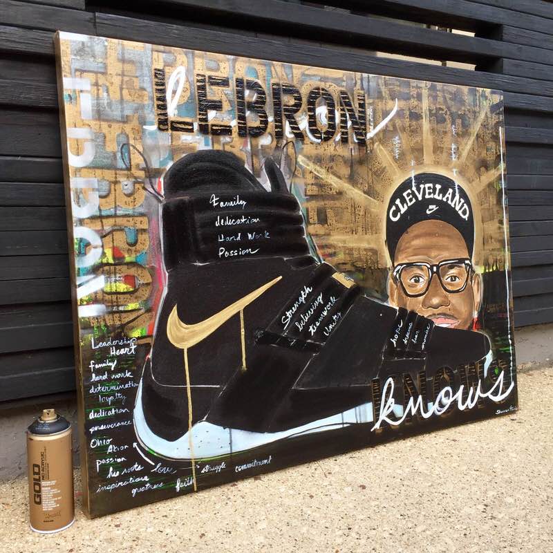 LeBron Knows Painting by Shannon Favia