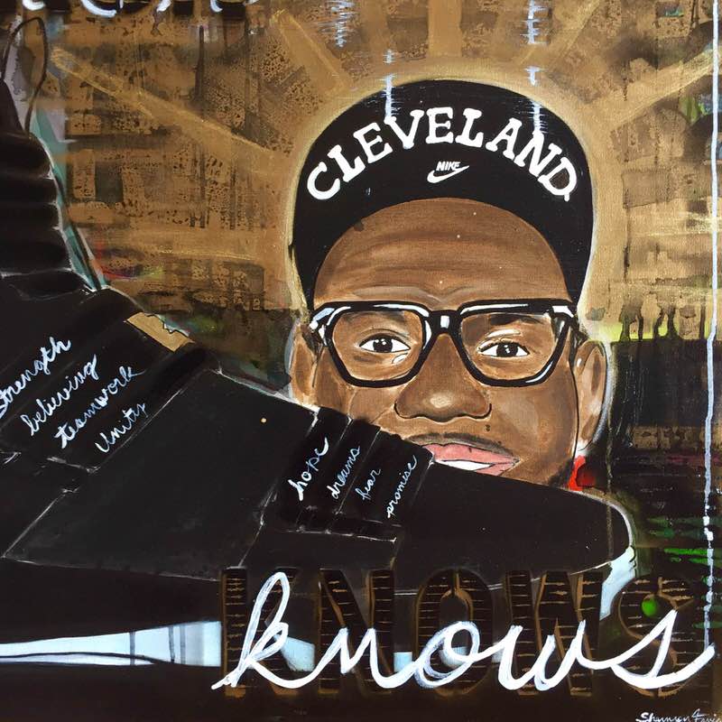 LeBron Knows Painting by Shannon Favia