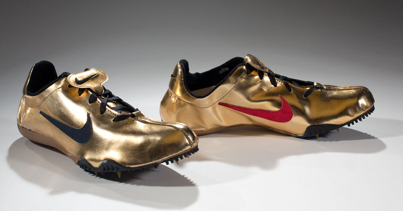 Michael Johnson Nike Gold Olympic Spike 1996 4 B