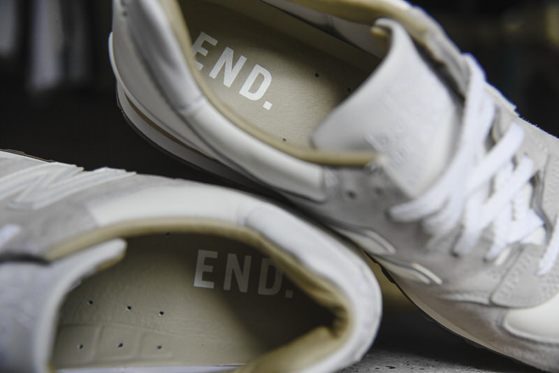 END. x New Balance M575 "Marble White"