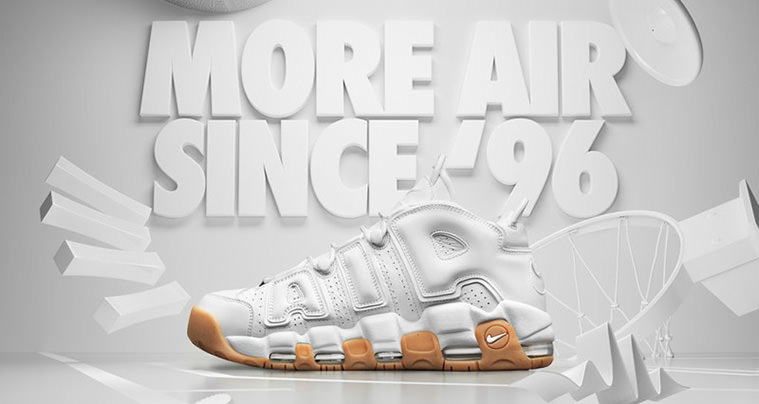 Nike Air More Uptempo White/Gum