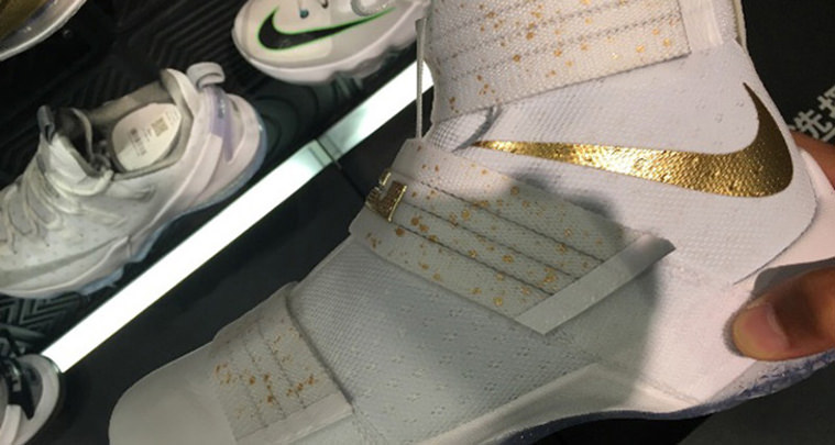 Nike LeBron Solider 10 White/Gold