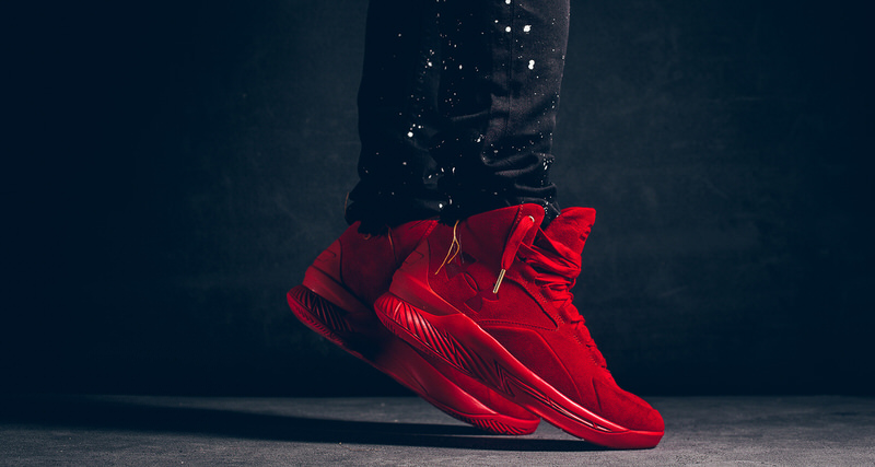 Under Armour Curry Lux Red Suede