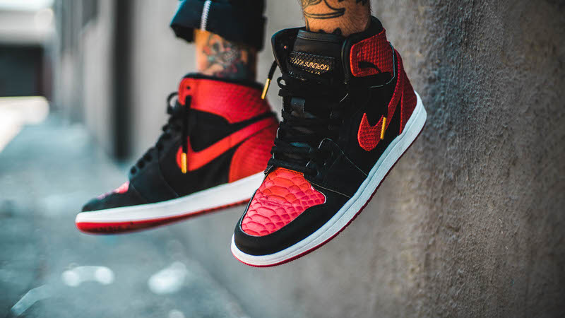 Air Jordan 1 "Exotic Banned" Custom by The Shoe Surgeon