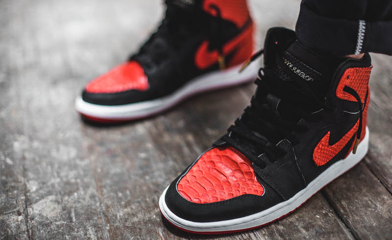 Air Jordan 1 "Exotic Banned" Custom by The Shoe Surgeon