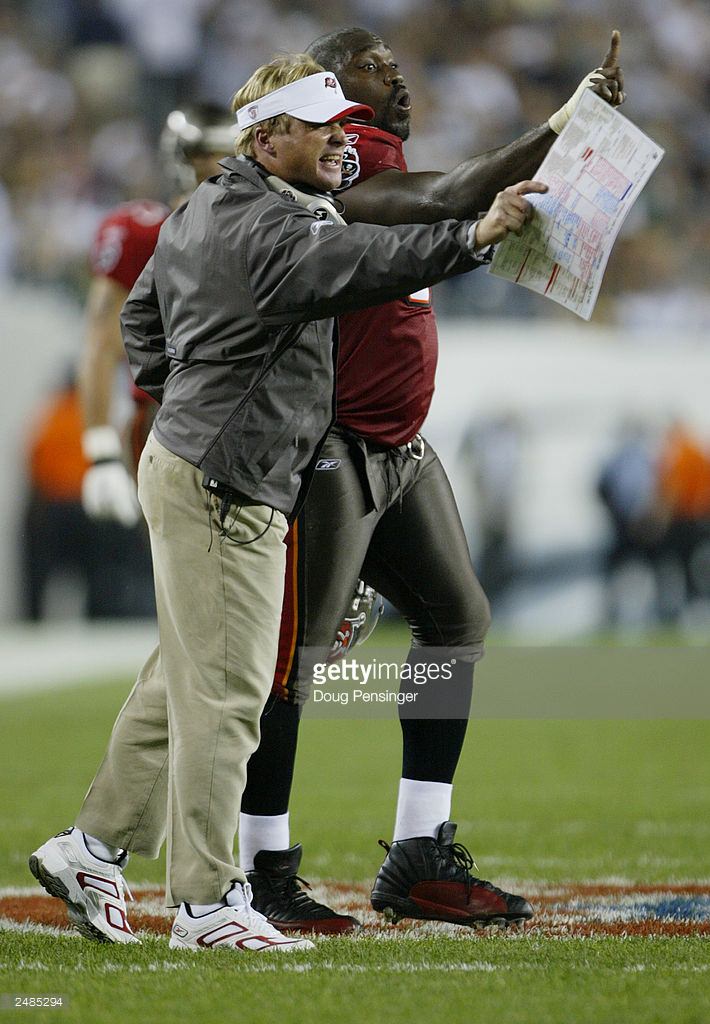 Warren Sapp in his Air Jordan 12 PE