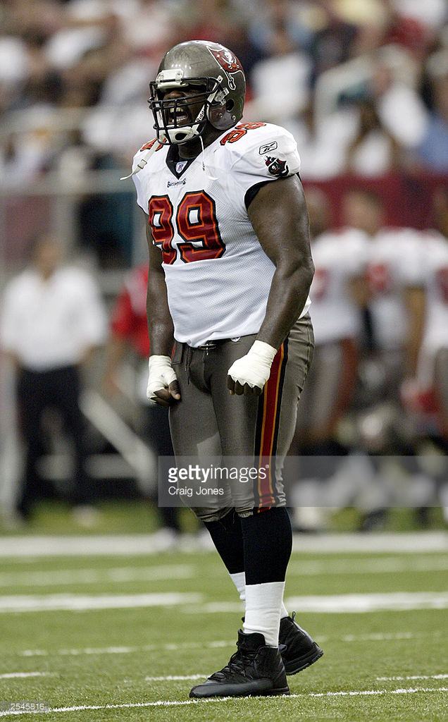 Warren Sapp in his Air Jordan 12 PE