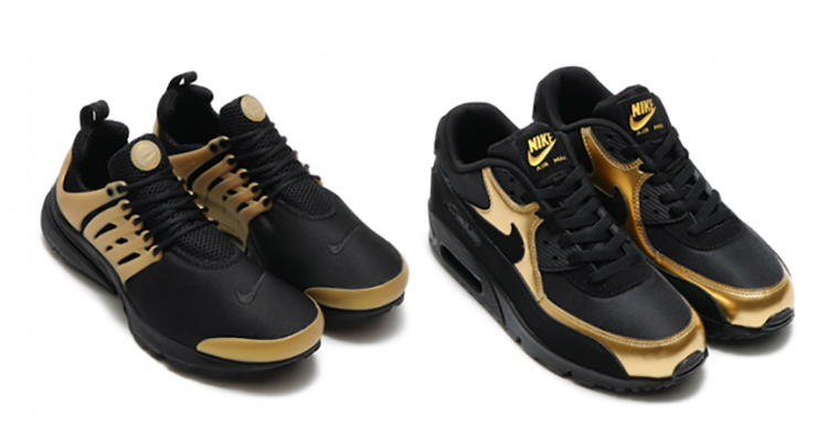 Nike Sportswear Black and Gold Pack