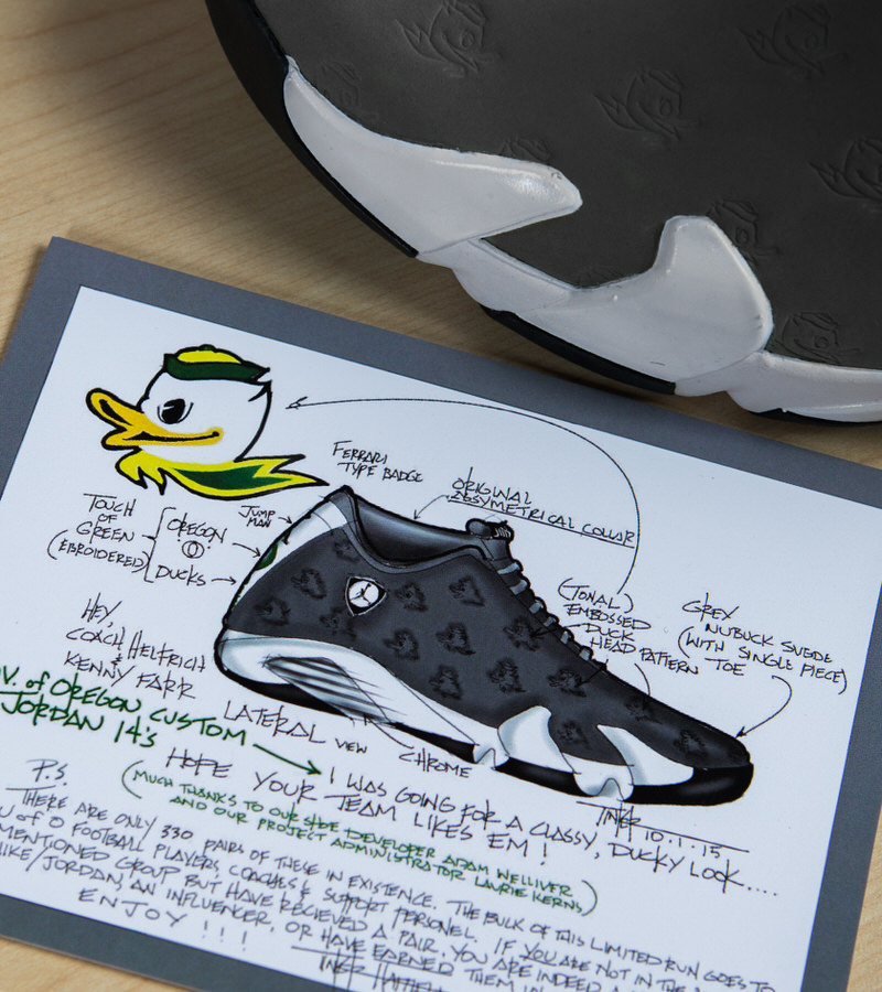 Air Jordan 14 Oregon PE - Football