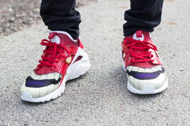 Nike Air Huarache Ultra "Red Hulk" Custom by Bago Customs