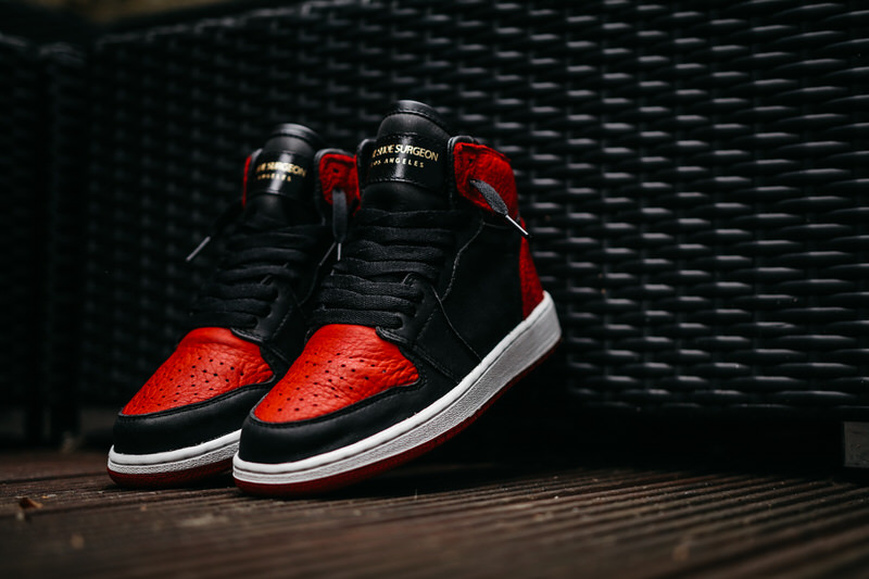 Air Jordan 1 Premium "Swooshless" Custom by The Shoe Surgeon