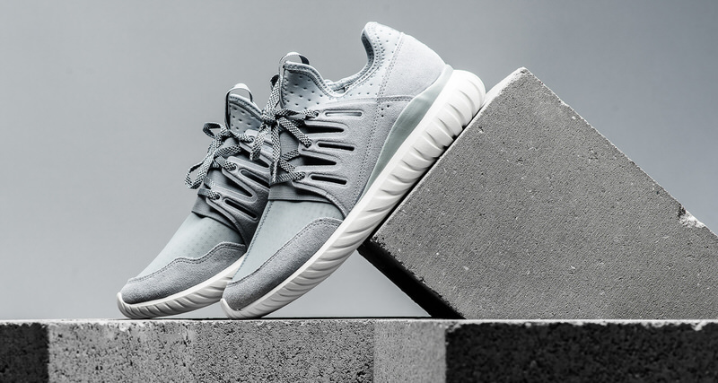 adidas Tubular Radial Light Grey/Vintage White