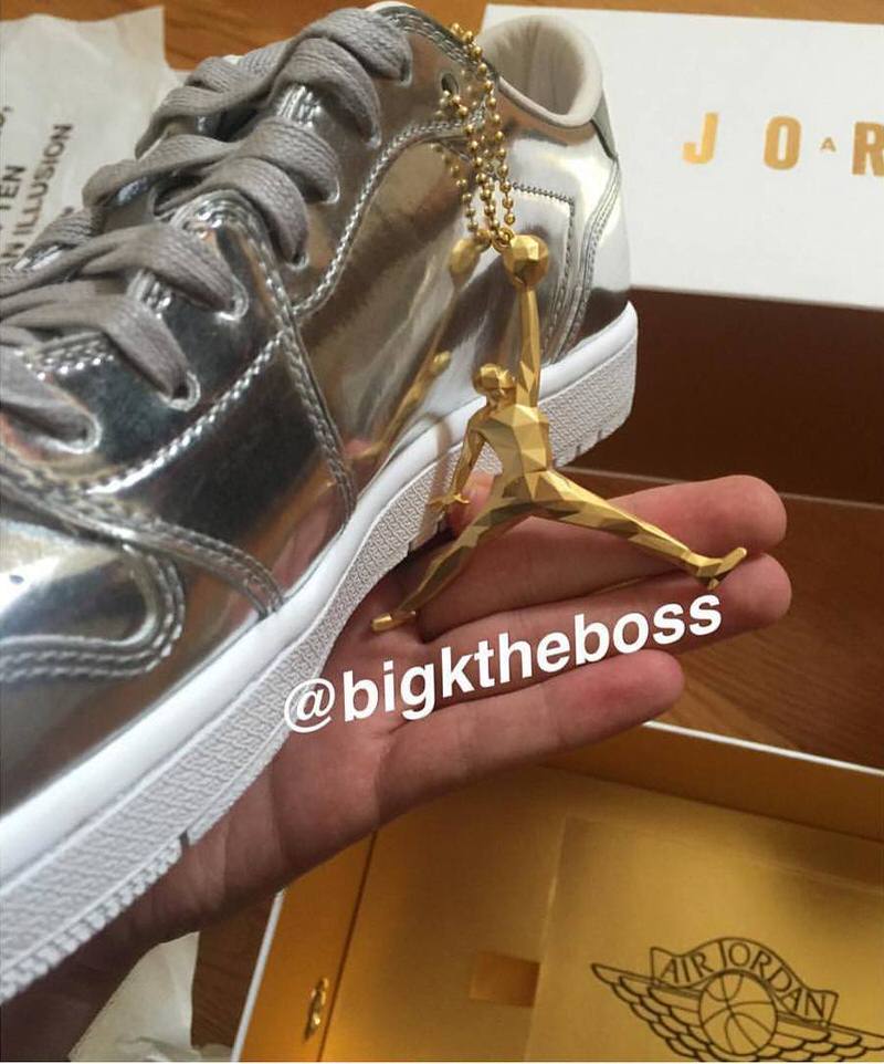 Air Jordan 1 Low Pinnacle Silver/Gold