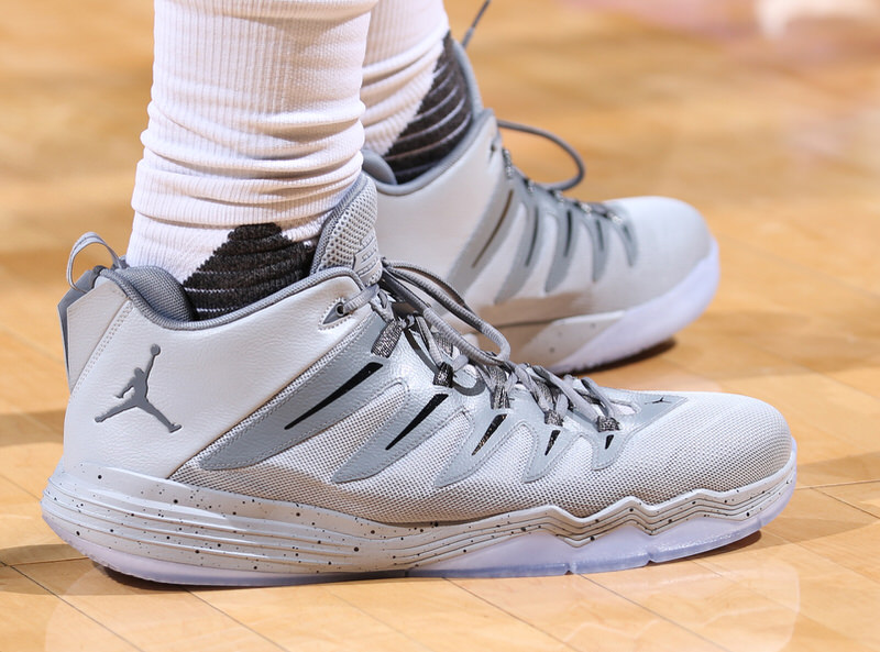 MILWAUKEE, WI - OCTOBER 26: The shoes of Jabari Parker #12 of the Milwaukee Bucks are seen during the game against the Charlotte Hornets on October 26, 2016 at the BMO Harris Bradley Center in Milwaukee, Wisconsin. NOTE TO USER: User expressly acknowledges and agrees that, by downloading and or using this Photograph, user is consenting to the terms and conditions of the Getty Images License Agreement. Mandatory Copyright Notice: Copyright 2016 NBAE (Photo by Gary Dineen/NBAE via Getty Images)