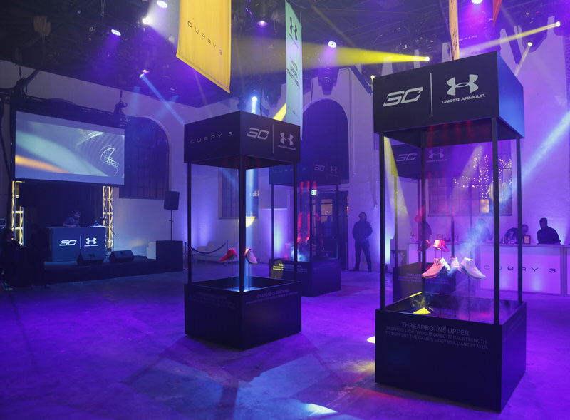 SAN FRANCISCO, CA - OCTOBER 22:  General view at the Under Armour Curry 3 Launch at Skylight Powerhouse on October 22, 2016 in the Bay Area, California.  (Photo by Jerritt Clark/Getty Images for Under Armour)